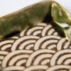 Minoyaki Square Small Dish Green 美濃焼 - Image 4