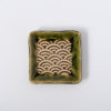 Minoyaki Square Small Dish Green 美濃焼